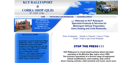 Desktop Screenshot of kcf-rallysport.com.au