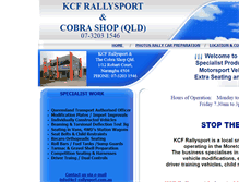 Tablet Screenshot of kcf-rallysport.com.au